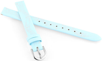 Lederen band JVD RJ7222.2 10mm, blauw, kinderen