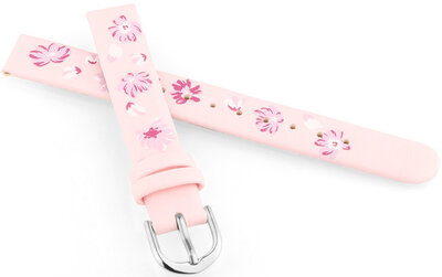 Lederen band JVD RJ7226.1 12mm, roze, kinderen