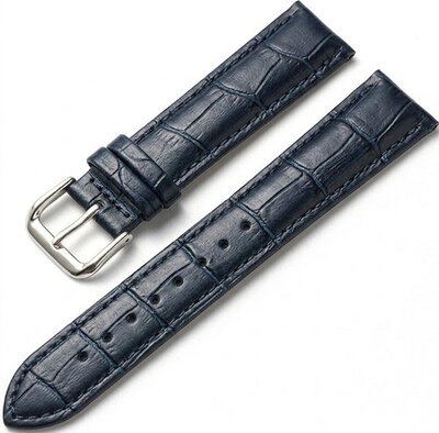 Leren horlogeband Ricardo Todi, blauw V2