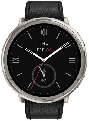 Amazfit Active 2 Premium (Round) Black Leather