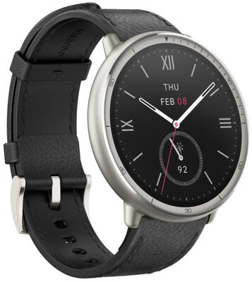 Amazfit Active 2 Premium (Round) Black Leather