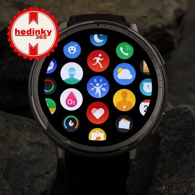 Amazfit Active 2 Premium (Round) Black Leather (+vervangende horlogeband)