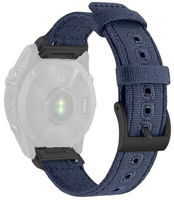 Nylon riempje Ricardo 26mm (pro Garmin Fenix 8/7X/6X (51mm), Tactix aj.), blauw V3, QuickFit