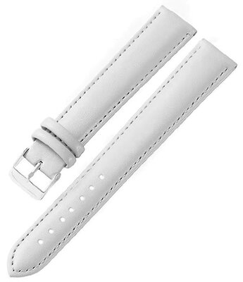 leren horlogeband Ricardo Ancona, wit, Quick Release