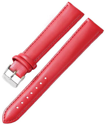 Leren horlogeband Ricardo Ancona, rood, Quick Release