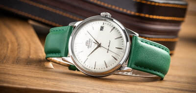 Leren horlogeband Ricardo Ancona, groen, Quick Release