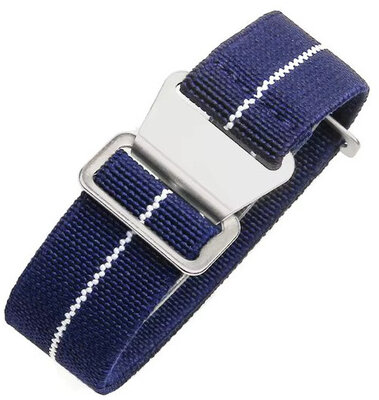 Nylon horlogeband Ricardo Alcamo, blauw