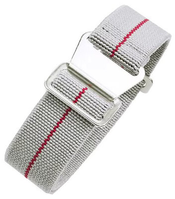 Nylon horlogeband Ricardo Alcamo, grijs
