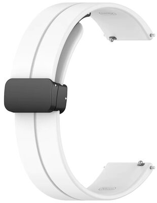 Siliconen band Ricardo 22mm (voor Huawei Watch GT 4, 5), wit, Quick Release