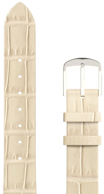 Lederen band JVD RBR14C819-LEA-V10 16mm, beige