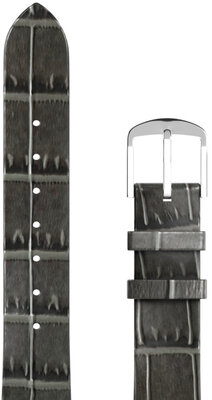Lederen band JVD RBR14C819-LEA-V14 16mm, grijs
