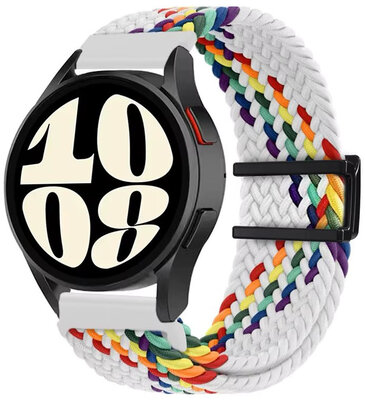 Nylon riem Ricardo, wit, snelsluiting