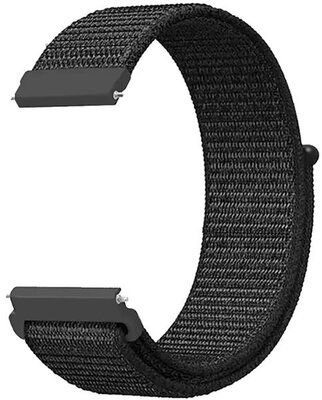 Nylon band Ricardo 20mm (voor Coros Pace 2), zwart, Quick Release