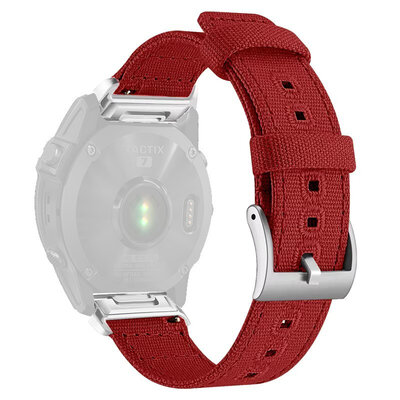 Nylon riempje Ricardo 26mm (pro Garmin Fenix 8/7X/6X (51mm), Tactix aj.), rood, QuickFit