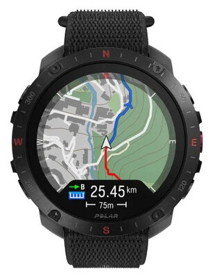 Polar Grit X2 Pro Night Black V2, maat S-L (+ reserveriempje)