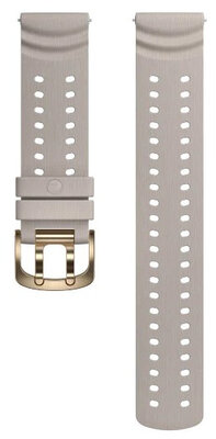 Polar 22mm siliconenband, beige, maat S-L
