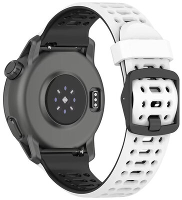 Siliconen band Ricardo 22mm (voor Coros Pace 3, Apex 2 Pro), wit V1, Quick Release