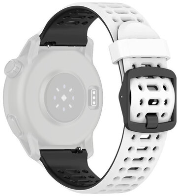 Siliconen bandje Ricardo 22mm (pro Coros Pace 3, Apex 2 Pro), wit V1, Quick Release