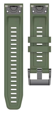Siliconen bandje Ricardo 22mm (pro Garmin Fenix 8/7/6 (47mm), Epix 2 aj.), groen V1, QuickFit