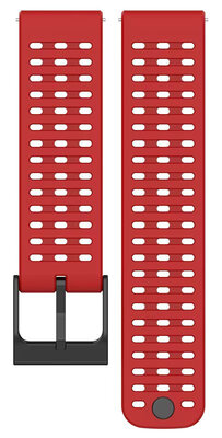 Ricardo 22mm Silicone Strap (voor Suunto 9 Peak, Race, Vertical), Rood V2, Snelkoppeling