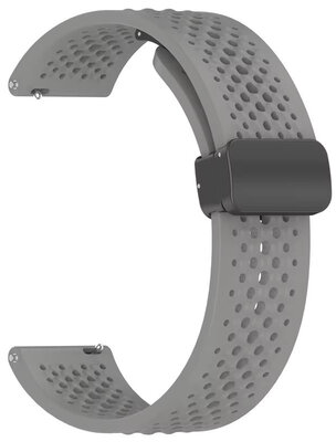 Siliconen band Ricardo 22mm (voor Xiaomi), grijs V2, Quick Release