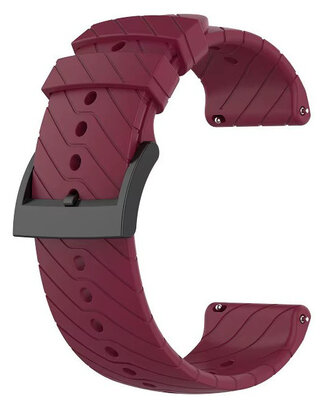 Siliconen band Ricardo 24mm (voor Suunto), rood, Quick Release