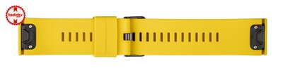 Siliconen horlogeband Ricardo Livigno 26mm, Yellow, QuickFit
