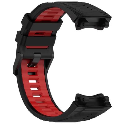 Siliconen horlogeband Ricardo Moena (voor Amazfit T-Rex 3), Black/Red