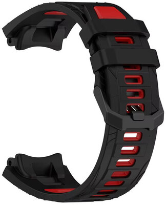 Siliconen horlogeband Ricardo Moena (voor Amazfit T-Rex 3), Black/Red