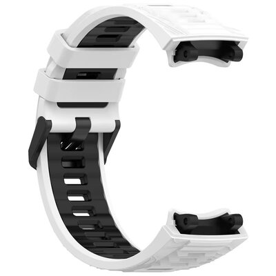 Siliconen horlogeband Ricardo Moena (voor Amazfit T-Rex 3), White/Black