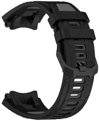 Siliconen horlogeband Ricardo Moena (voor Amazfit T-Rex 3), Black/Gray