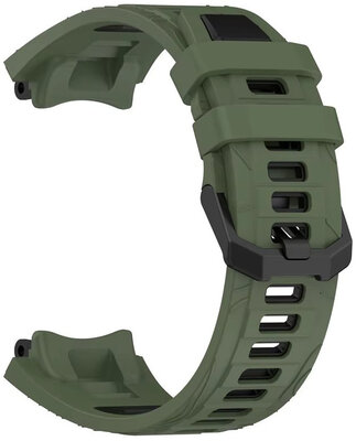 Siliconen horlogeband Ricardo Moena (voor Amazfit T-Rex 3), Green/Black