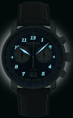 Zeppelin LZ127 Graf Zeppelin Quartz Chronograph Big Date 8684-3