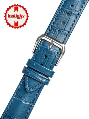 Leren horlogeband Ricardo Todi, blauw V3