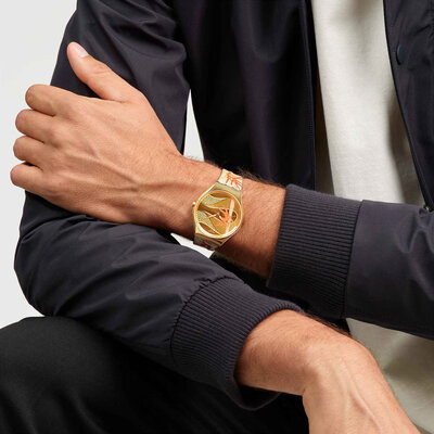 Swatch Golden Red Bamboo SYXZ105