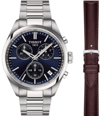 Tissot PR 100 Quartz Chronograaf T150.417.11.041.00 IIHF 2025 Special Edition (+ reserveband)
