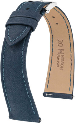 Natuurlijke riem Hirsch Fibre Plant L 04299080-2, blauw, natuurlijke vezels, lengte L, Quick Release Limited Edition