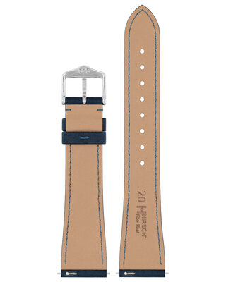 Natuurlijke riem Hirsch Fibre Plant M 04299180-2, blauw, natuurlijke vezels, lengte M, Quick Release Limited Edition