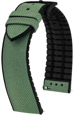 Textielband Hirsch Arne L 0925090045-5, groen, textiel/natuurrubber, lengte L, snelsluiting