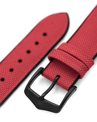 Textielband Hirsch Arne L 0925090060-5, rood, textiel/natuurrubber, lengte L, Quick Release