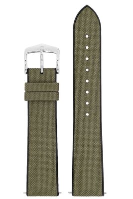 Textielband Hirsch Arne M 0925090140-2, groen, textiel/natuurrubber, lengte M, Quick Release