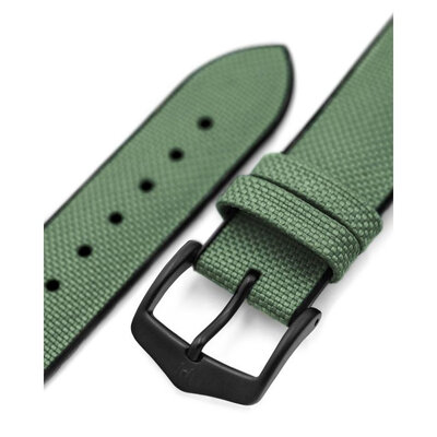 Textielband Hirsch Arne M 0925090145-5, groen, textiel/natuurrubber, lengte M, Quick Release