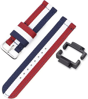 Textiel band Ricardo 16mm (voor Casio G-Shock GA-2100/GA-2110, DW-5600, GW-6900), kleur V5, NATO, + adapter