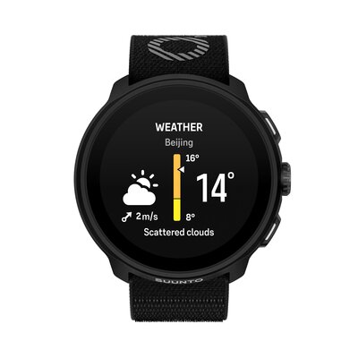 Suunto Run All Black (textielen horlogeband)