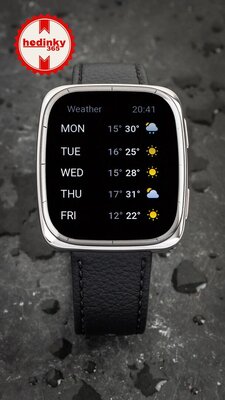 Amazfit Active 2 (Square) Black Leather (+vervangende horlogeband)