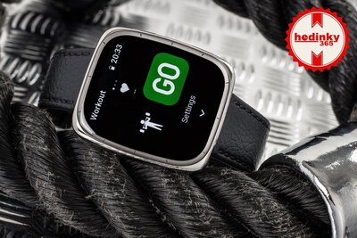 Amazfit Active 2 (Square) Black Leather (+vervangende horlogeband)