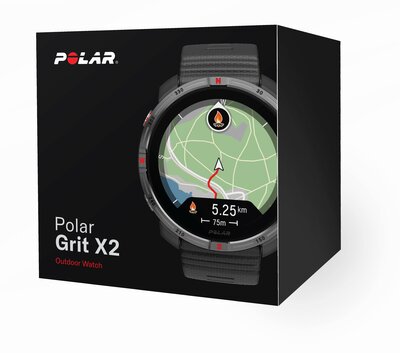 Polar Grit X2 Night Black, maat S-L