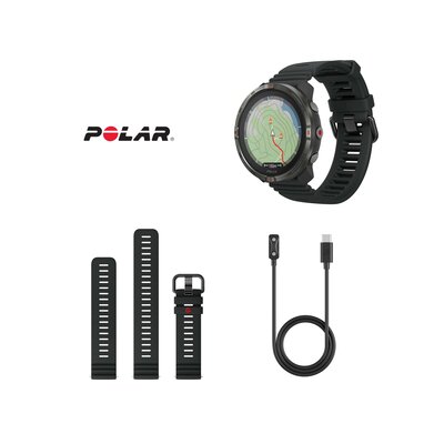 Polar Grit X2 Night Black, maat S-L