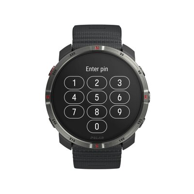 Polar Grit X2 Night Black, maat S-L