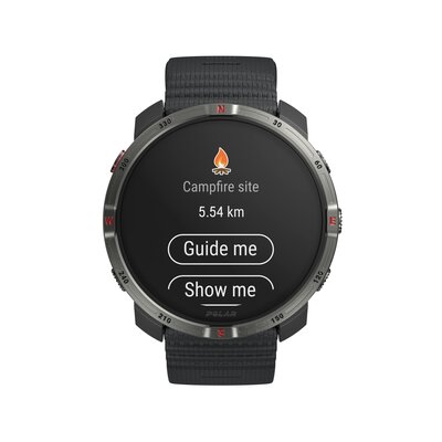 Polar Grit X2 Night Black, maat S-L